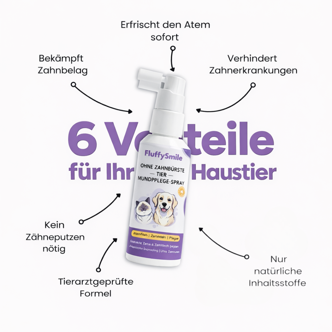 Zahnpflege-Spray für Haustiere II Tierarzt empfohlen