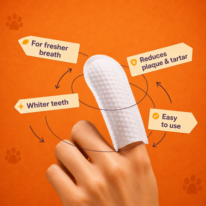 FluffySmile Finger Wipes II For Fresher Breath
