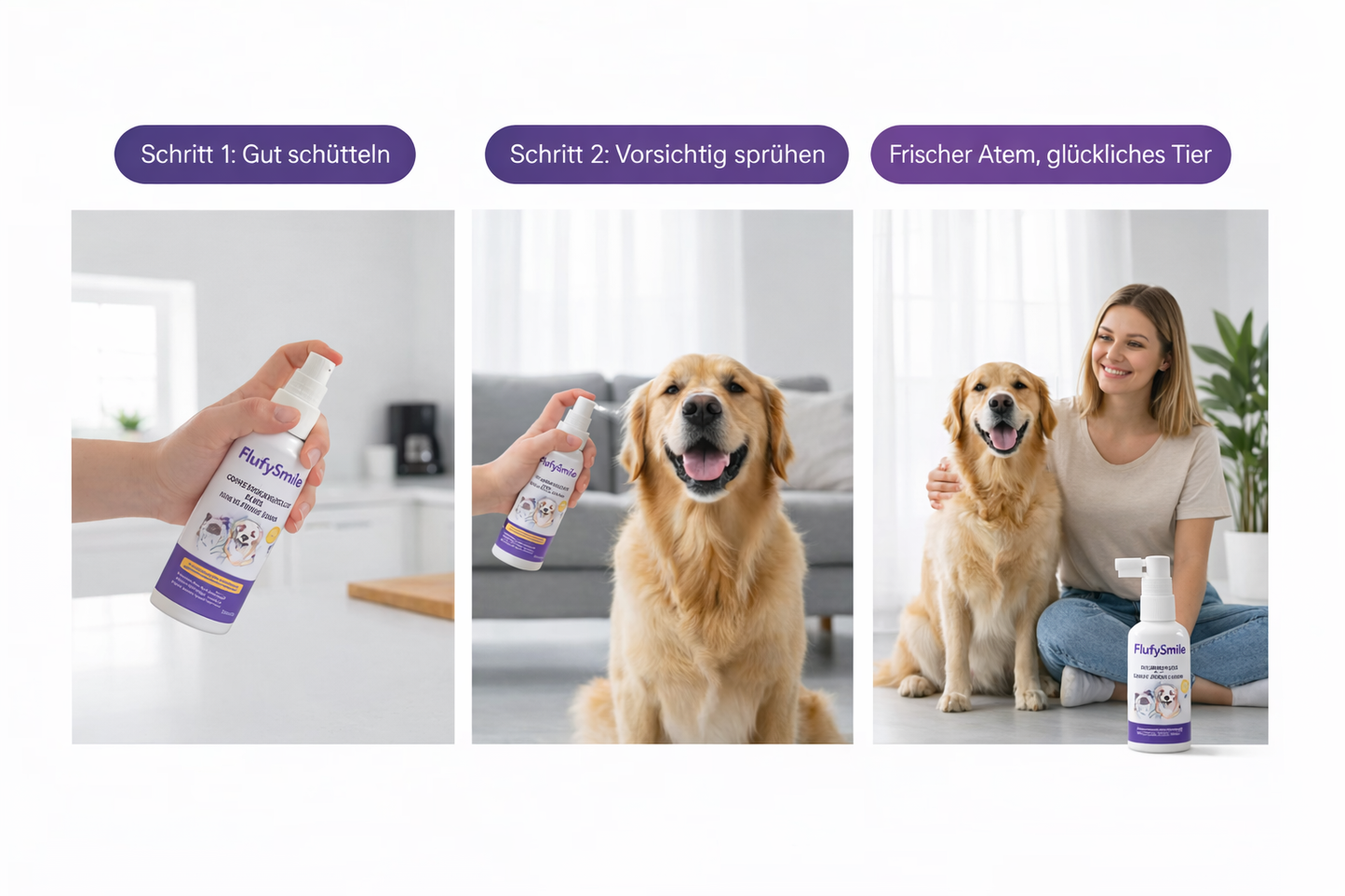 Zahnpflege-Spray für Haustiere II Tierarzt empfohlen